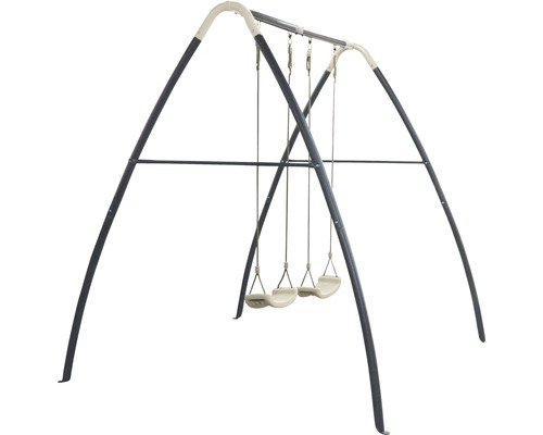 Balançoire avec trois sièges pour le jardin