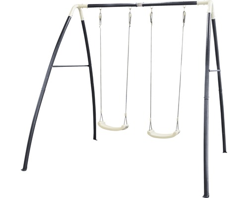 Balancelle double avec cadre en A pour le jardin