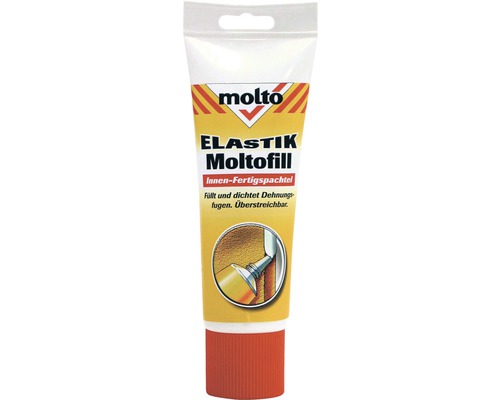 Enduit de rebouchage Moltofill élastique 330 g Tube de mastic de finition intérieur Molto Elastik Moltofill