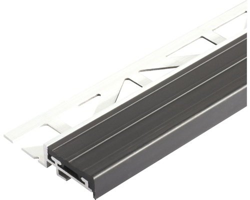 Profilé pour marche d'escalier Durastep, aluminium, longueur 250 cm