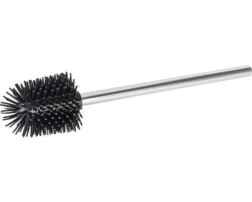 WC-Bürste edelstahl mit Silikonbürstenkopf Toilettenbürste mit Edelstahlgriff