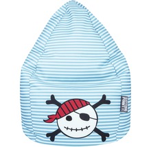 Gestreifter Sitzsack mit Totenkopf-Motiv