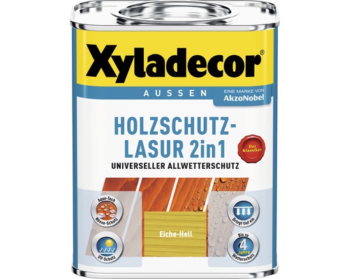 Xyladecor Holzschutzlasur eiche hell 750 ml