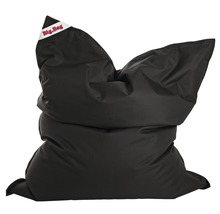 Schwarzer Sitzsack mit Big Bag Logo