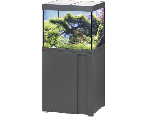 Ensemble d'aquariums EHEIM Vivaline 150 LED avec éclairage à LED, chauffage, filtre et meuble bas anthracite