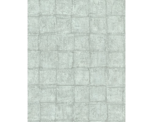 Papier peint intissé 30414 Casual Graphique vert clair Papier peint à motif carré