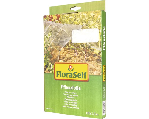Film de croissance FloraSelf 10x1,5 m transparent FloraSelf Film pour plantes 10x1,5 mètre, emballage