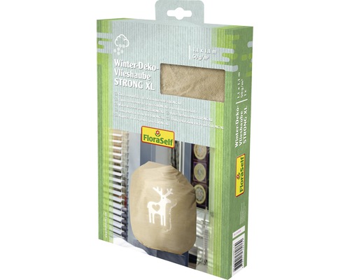 Housse d'hivernage décorative FloraSelf Protect XL 1.1x1.1 m beige 50g/m2