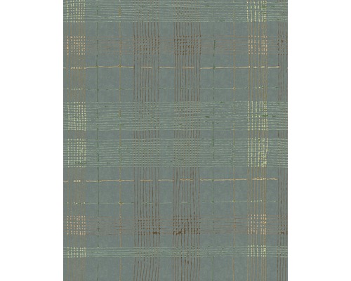 Papier peint intissé 30437 Casual rayures vert Papier peint à carreaux