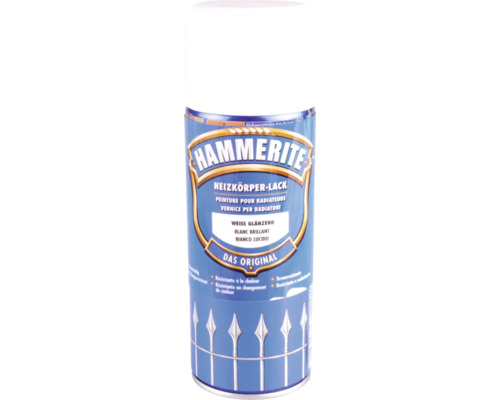 Laque acrylique pour radiateurs HAMMERITE blanc brillant 400 ml