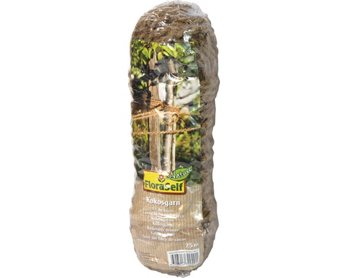 Kokosgarn FloraSelf 25 m Ø 0,4 mm natur Kokosgarn FloraSelf 25 m Ø 0,4 mm natur