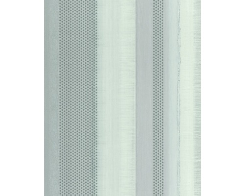 Papier peint intissé 30443 Casual points vert Papier peint avec motif à rayures et rangées de points