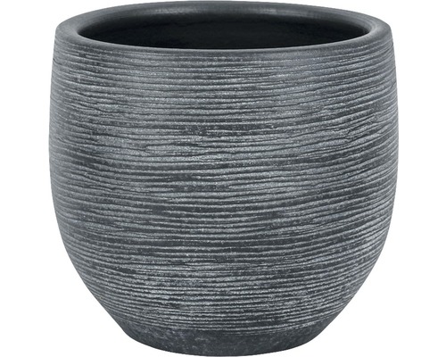 Cache-pot Le Havre argile Ø 14 H 12 cm gris