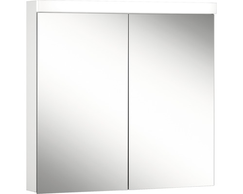 Armoire de toilette Schneider Spiegelschränke NOVARA 80 cm blanc 2 porte LED