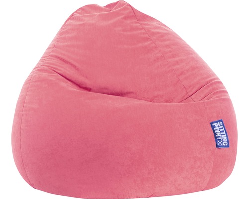 Pouf coussin Sitting Point Beanbag Easy XL env. 220 litres rose vif 70x110 cm