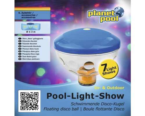 Planet Pool boule disco flottante pour spectacle lumineux de piscine