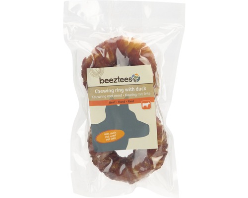 Beeztees Hundesnack Kauring mit Ente 2 x 7,5 cm