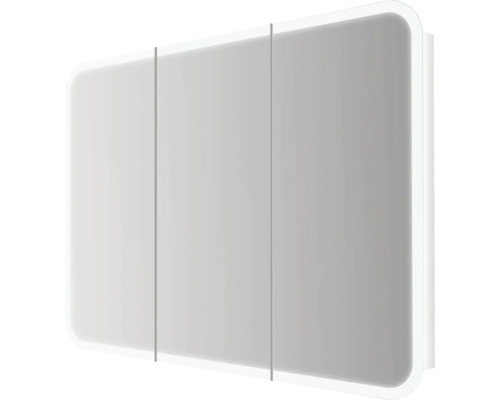 Armoire de toilette Baden Haus Tessin 95 cm blanc 3 porte LED