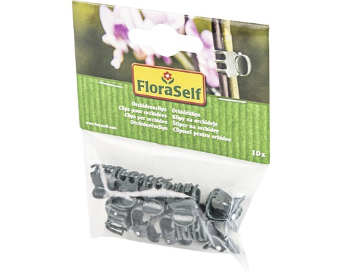 Lot de dix clips pour orchidées