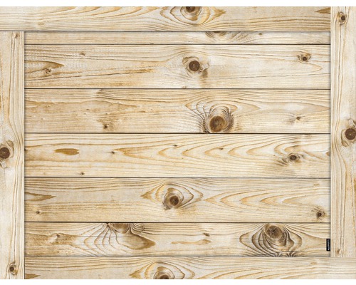 Tapis de sol mySPOTTi buddy Gerhard S 850x650x0.5 mm Fond en bois clair avec cadre