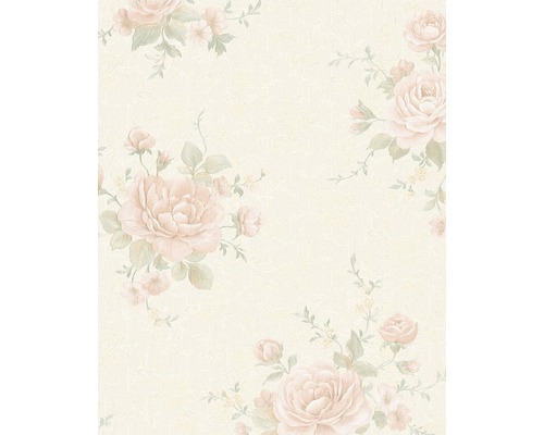 Vliestapete 30613 Belvedere Floral beige Tapete mit Rosenmuster