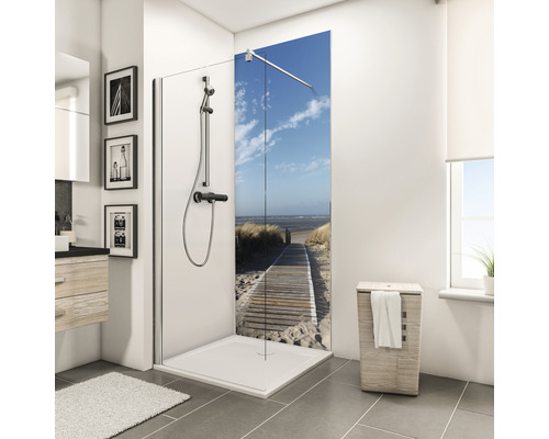 Panneau mural de douche SCHULTE DecoDesign photo traverse mer du nord 210 x 90 cm D1900921 635 210