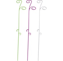 Trois tuteurs pour plantes en métal