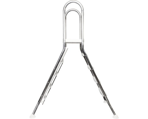 Échelle de piscine métallique avec marches