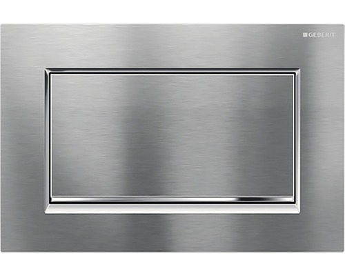 Plaque de commande GEBERIT Sigma 30 plaque brossé(e) / touche chrome brossé(e) brillant 115.893.KX.1