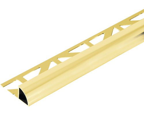 Abschlussprofil Dural Durondell 10 mm Länge 250 cm Aluminium Gold eloxiert