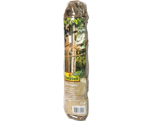 FloraSelf Ficelle de jardin noix de coco 15 m