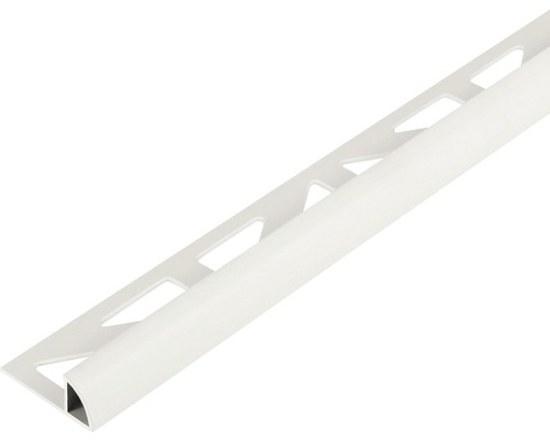 Viertelkreis-Abschlussprofil Dural Durondell DRP 630 Länge 250 cm Höhe 6 mm PVC weiß