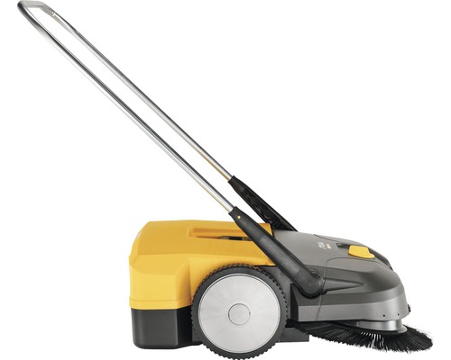 Balayeuse avec manche et brosses rotatives