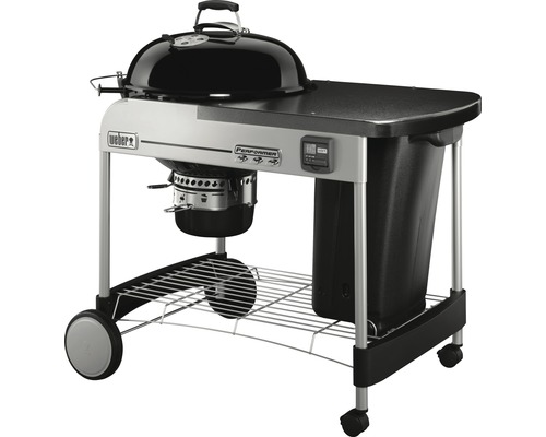 Weber Holzkohlegrill mit Ablagefläche und Rädern
