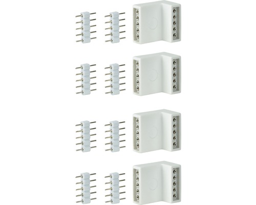 Connecteur Edge MaxLED lot de 4 blanc