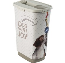 Tonne à aliments avec motif de chien pour stocker la nourriture pour animaux