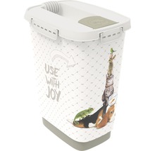 Conteneur de stockage pour aliments pour animaux avec motif animalier