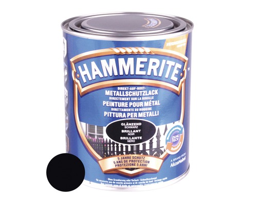 Peinture antirouille & peinture métal HAMMERITE noir 750 ml