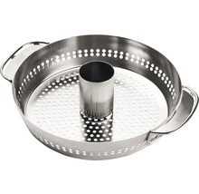 Weber Geflügelbräter aus Edelstahl mit mittigem Behälter
