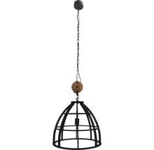 Hängelampe mit Kettendesign und Metallkäfig