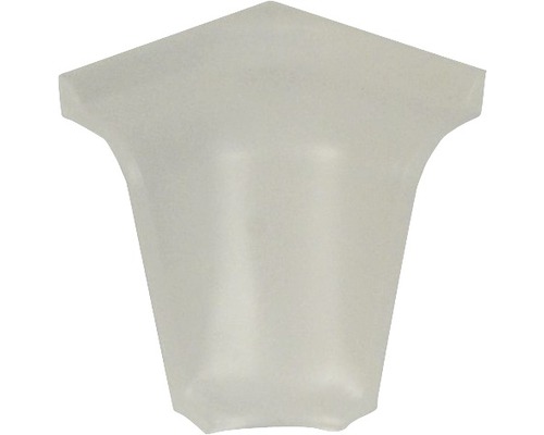 Angle intérieur PICCANTE pour profilé de finition mural 37 blanc 39/36 1 pièce Raccord d''angle en plastique