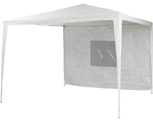 Garden Place Panneau latéral pour tente de réception 300x300 cm avec fenêtre Tente de réception blanche avec fenêtre sur un côté