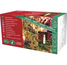 Emballage d''une guirlande lumineuse de sapin de Noël pour l''intérieur avec 25 bougies