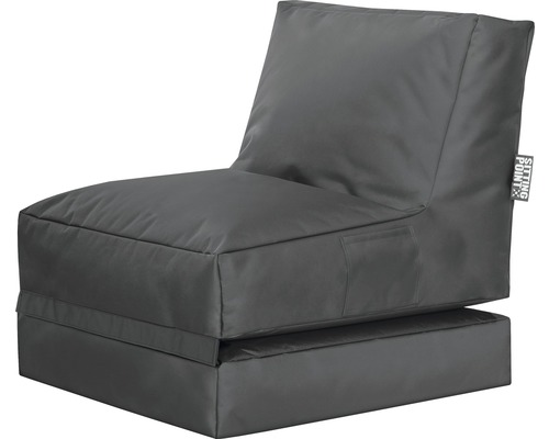 Fauteuil Sitting Point Twist Scuba anthracite 90x70x80 cm (déplié 180x70x60 cm)