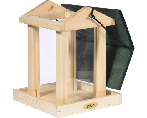 Vogelhaus aus Holz mit Dach