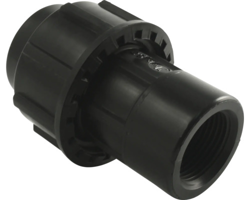 Raccord fileté pour conduite d'eau froide 25 mm filetage intérieur 3/4" Raccord en plastique noir avec filetage intérieur pour tuyaux