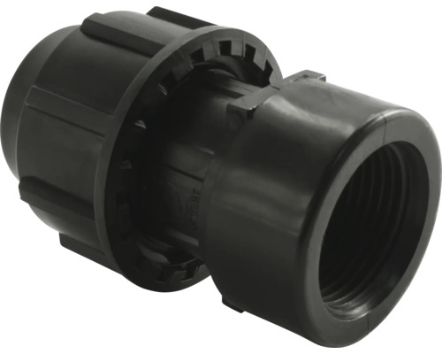 Raccord fileté pour conduite d'eau froide 25 mm filetage intérieur 1" Raccord coudé noir en plastique avec filetage intérieur