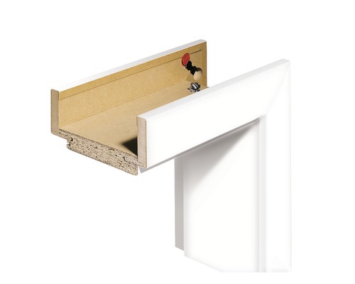 Cadre complet Pertura CPL Design blanc (semblable à RAL 9003) 198.5x73.5x20.0 cm DIN droite