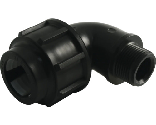 Équerre pour conduite d'eau froide 25 mm filetage extérieur 3/4" Raccord coudé avec filetage mâle pour tuyaux PE
