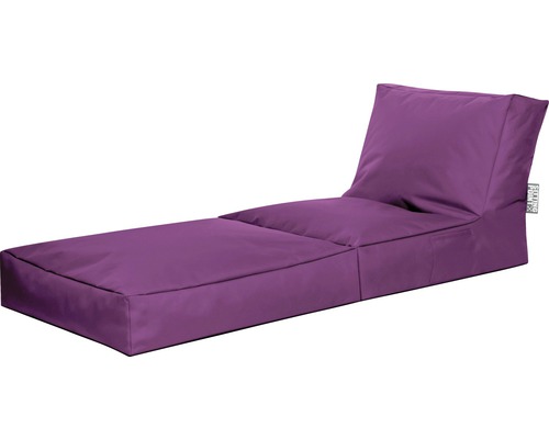Chaise longue pouf violette